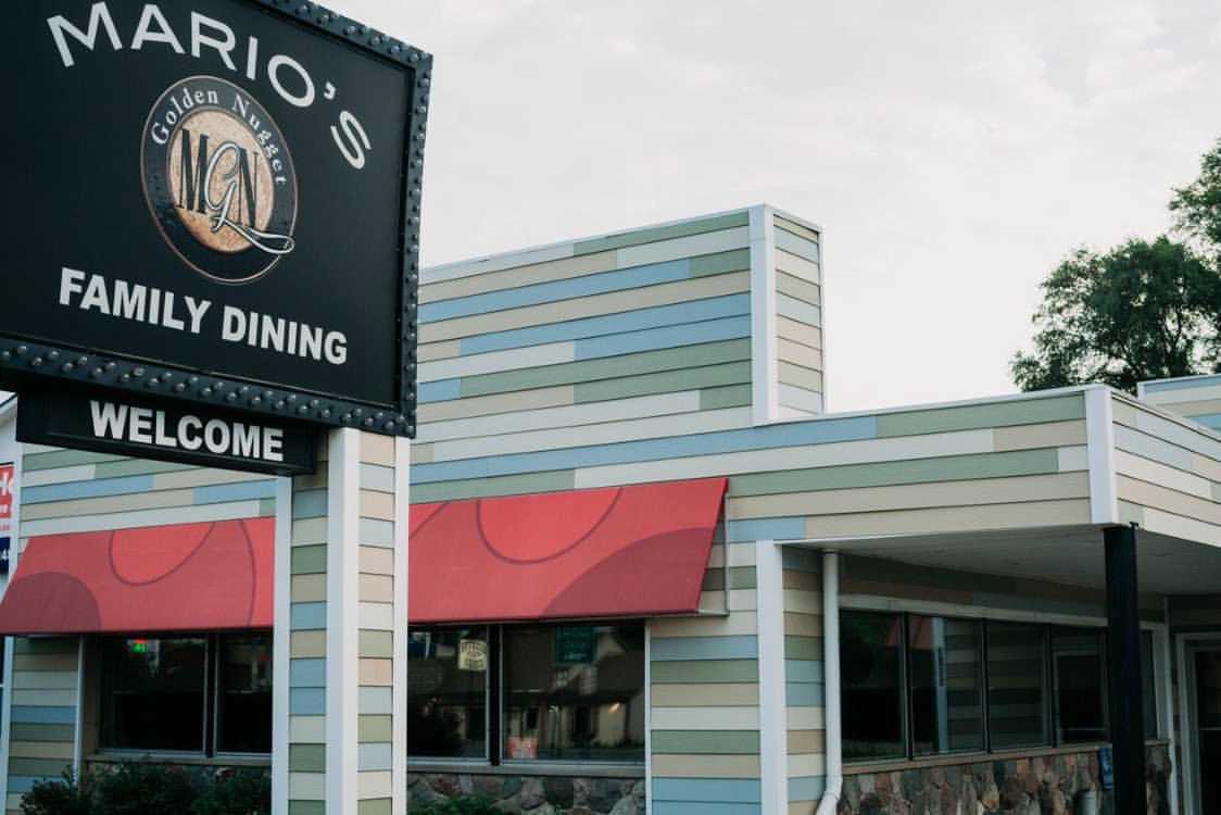 Mario's Family Dining sign
