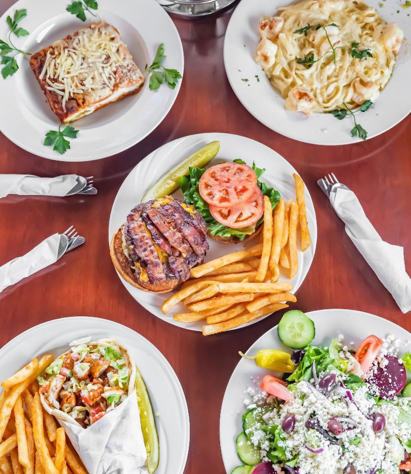 A table full of Mario's dishes