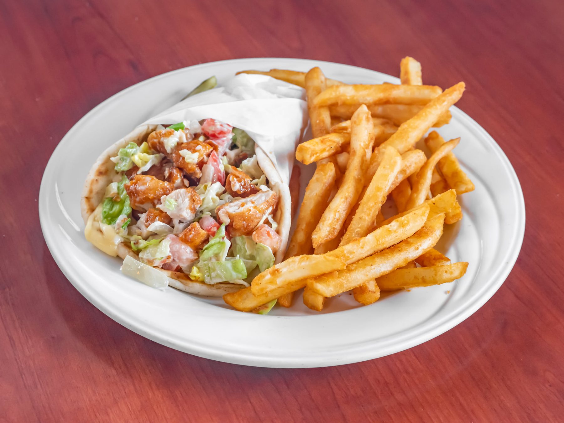 Wrap with fries
